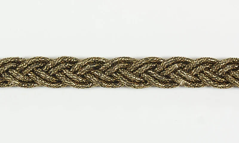 Zopfborte 10 mm brokat